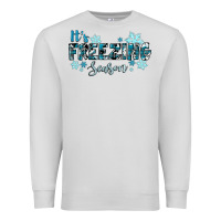 Dove Grey it's freezing season winter Premium Sweatshirt - RanaPortraitStore