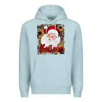Blue Mist believe santa Premium Hoodie - JahusDesignShop