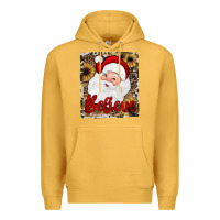 Mustard believe santa Premium Hoodie - JahusDesignShop