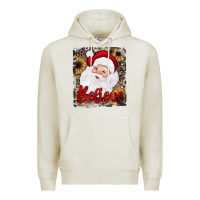 Oatmeal Heather believe santa Premium Hoodie - JahusDesignShop