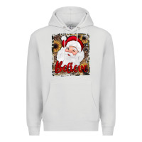 Dove Grey believe santa Premium Hoodie - JahusDesignShop