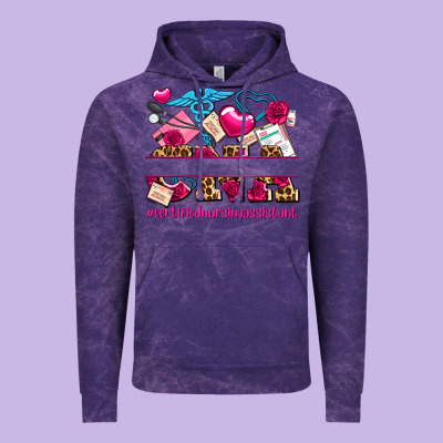 Valentines Day Cna Certified Nursing Assistant Vintage Hoodie Designed By Adodesignshop
