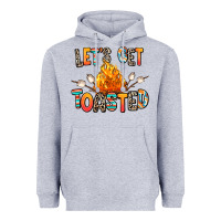 Heather Grey let's get toasted Heavyweight Hoodie - RanaPortraitStore