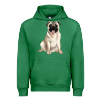 Emerald pug Urban Hoodie - JahusDesignShop