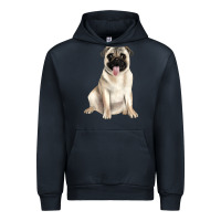 Navy pug Urban Hoodie - JahusDesignShop