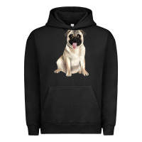 Pigment Black pug Urban Hoodie - JahusDesignShop