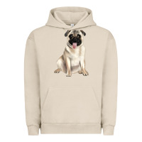 Pigment French Oak pug Urban Hoodie - JahusDesignShop