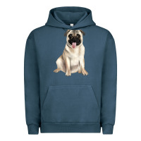Pigment Midnight Navy pug Urban Hoodie - JahusDesignShop