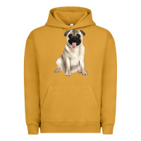 Pigment Peanut Butter pug Urban Hoodie - JahusDesignShop