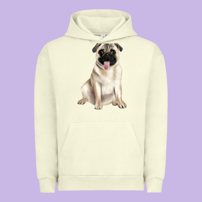 Pug Urban Hoodie Designed By Jahusdesignshop