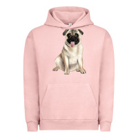 Pigment Salmon pug Urban Hoodie - JahusDesignShop