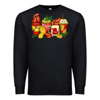 Black crawfish coffee cups Premium Sweatshirt - Zillion Design Studio