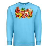 Ocean Blue crawfish coffee cups Premium Sweatshirt - Zillion Design Studio