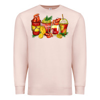 Pale Pink crawfish coffee cups Premium Sweatshirt - Zillion Design Studio