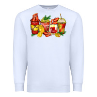 White crawfish coffee cups Premium Sweatshirt - Zillion Design Studio