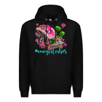 Black cowgirl vibes with boots and gun Premium Hoodie - AdoDesignShop