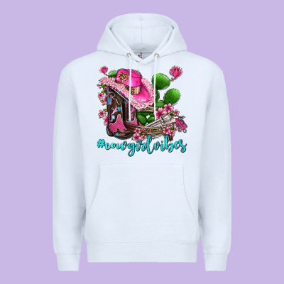 Cowgirl Vibes With Boots And Gun Premium Hoodie Designed By Adodesignshop