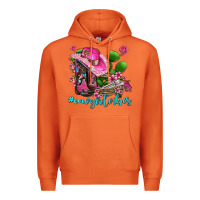 Carrot cowgirl vibes with boots and gun Premium Hoodie - AdoDesignShop