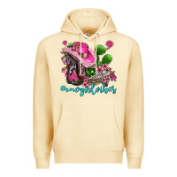 Pina Colada cowgirl vibes with boots and gun Premium Hoodie - AdoDesignShop