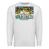 Oatmeal Heather wranglin mama Premium Sweatshirt - texasbilliewilder