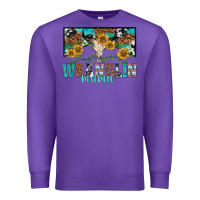 Purple wranglin mama Premium Sweatshirt - texasbilliewilder