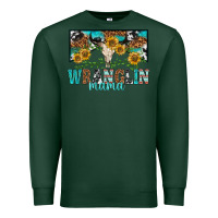 Sports Green wranglin mama Premium Sweatshirt - texasbilliewilder