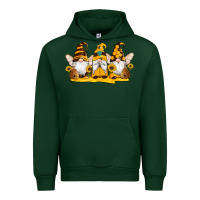 Forest Green western bee gnomes beehive honey sunflowers Urban Hoodie - Artiststas