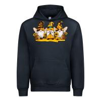 Navy western bee gnomes beehive honey sunflowers Urban Hoodie - Artiststas