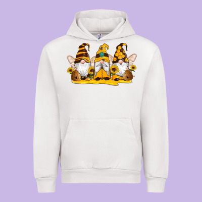 Western Bee Gnomes Beehive Honey Sunflowers Urban Hoodie Designed By Artiststas