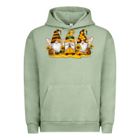 Pigment Oil Green western bee gnomes beehive honey sunflowers Urban Hoodie - Artiststas