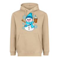 Mushroom cute snowman Heavyweight Hoodie - Zillion Design Studio
