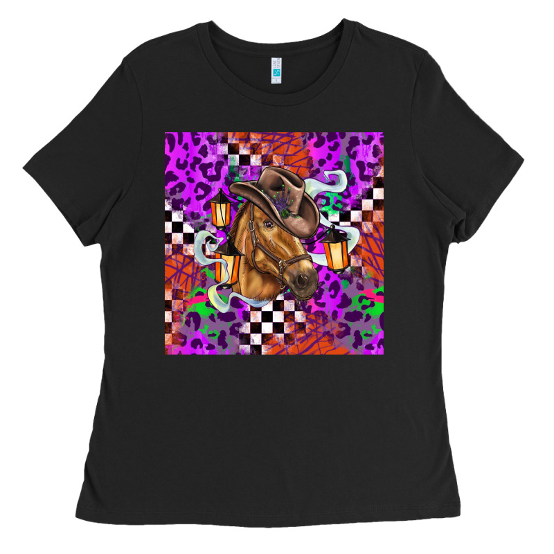 Halloween Horse Ladies Tee by BarkalooDesign | Teevron