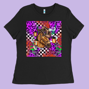 Halloween Horse Ladies Tee Designed By Barkaloodesign