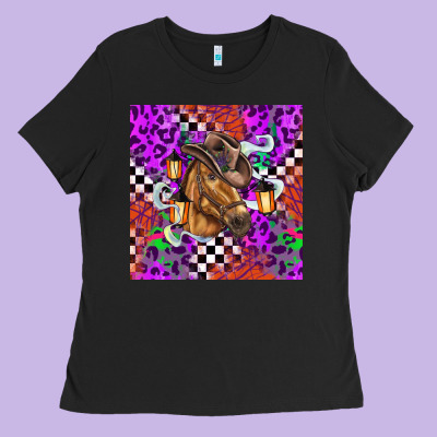 Halloween Horse Ladies Tee Designed By Barkaloodesign
