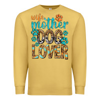 Antique Gold wife mother dog lover with paws Premium Sweatshirt - texasbilliewilder