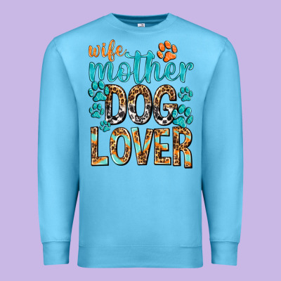 Wife Mother Dog Lover With Paws Premium Sweatshirt Designed By Texasbilliewilder