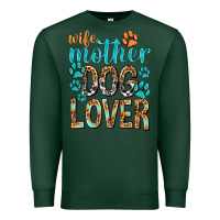 Sports Green wife mother dog lover with paws Premium Sweatshirt - texasbilliewilder