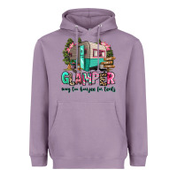 Lavender glamper way too boujee for tents 2 Heavyweight Hoodie - RanaPortraitStore