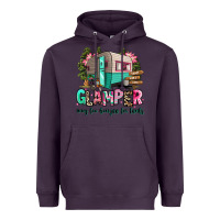 Plum glamper way too boujee for tents 2 Heavyweight Hoodie - RanaPortraitStore
