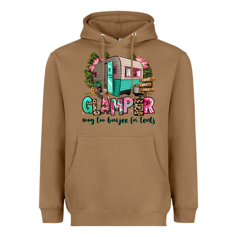 Glamper Way Too Boujee For Tents 2 Heavyweight Hoodie by RanaPortraitStore | Teevron