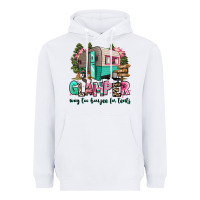 White glamper way too boujee for tents 2 Heavyweight Hoodie - RanaPortraitStore