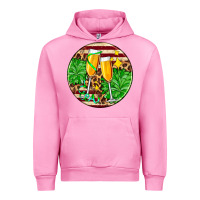 Fuchsia Pink Christmas champagnes Urban Hoodie - AdoDesignShop