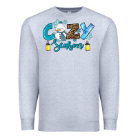 Heather Grey cozy season winter Premium Sweatshirt - RanaPortraitStore