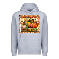 Heather Grey pumpkin spice junkie tumbler Premium Hoodie - BundleAndBundleShop