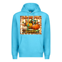 Ocean Blue pumpkin spice junkie tumbler Premium Hoodie - BundleAndBundleShop