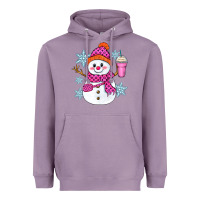 Lavender bougie snowman Heavyweight Hoodie - Zillion Design Studio