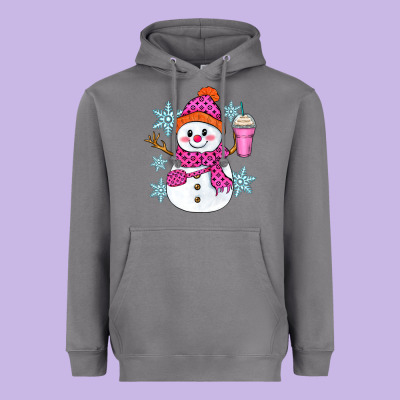 Bougie Snowman Heavyweight Hoodie Designed By Zillion Design Studio