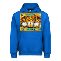 Cobalt western bee gnomes  honeycomb  leopard turquoise wooden serape Urban Hoodie - Artiststas