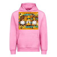 Fuchsia Pink western bee gnomes  honeycomb  leopard turquoise wooden serape Urban Hoodie - Artiststas