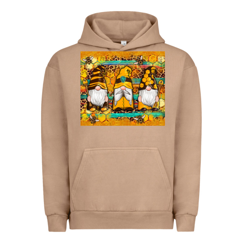 Western Bee Gnomes  Honeycomb  Leopard Turquoise Wooden Serape Urban Hoodie by Artiststas | Teevron